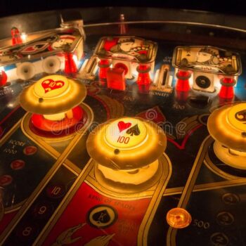 pinball-table-close-up-view-vintage-game-machine-118859737